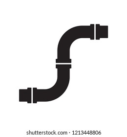 pipe icon in trendy flat design 