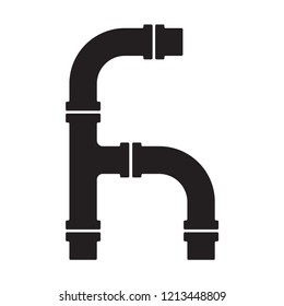 pipe icon in trendy flat design 