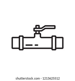 pipe icon in trendy flat design 