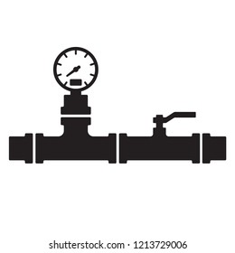 pipe icon in trendy flat design 