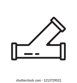 pipe icon in trendy flat design 