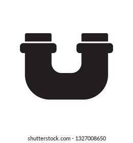 Pipe icon in trendy flat style design. Vector graphic illustration. Vector file. EPS 10. 
