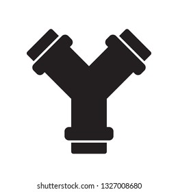 Pipe icon in trendy flat style design. Vector graphic illustration. Vector file. EPS 10. 