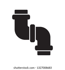 Pipe icon in trendy flat style design. Vector graphic illustration. Vector file. EPS 10. 