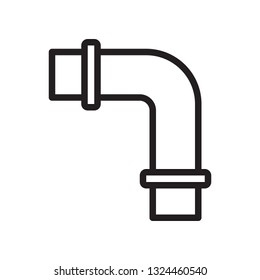 Pipe icon in trendy outline style design. Vector graphic illustration. Editable vector stroke. EPS 10. 