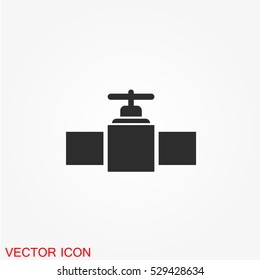 Pipe icon vector