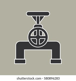 Pipe icon vector