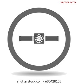 Pipe icon vector