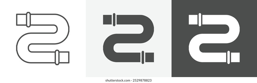 pipe icon Vector illustration art