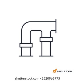 ícone de pipe ilustração vetorial. símbolo de pipe isolado no fundo branco