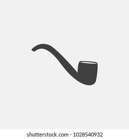 pipe icon vector illustration. tabacco icon vector.
