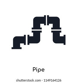 Pipe icon vector isolated on white background for your web and mobile app design, Pipe logo concept