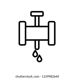 Pipe icon vector isolated on white background, Pipe transparent sign