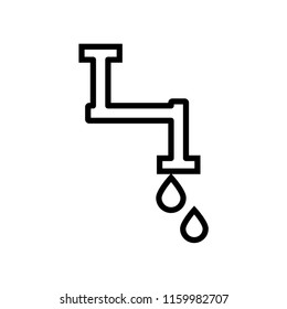 Pipe icon vector isolated on white background, Pipe transparent sign