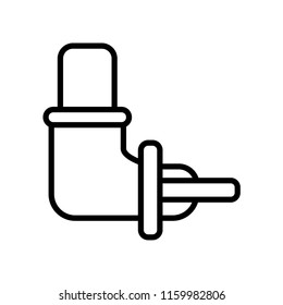 Pipe icon vector isolated on white background, Pipe transparent sign
