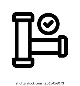 pipe icon. vector line icon for your website, mobile, presentation, and logo design.