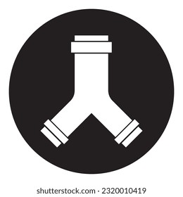 diseño del logotipo de la ilustración de la plantilla del vector de icono de tubería