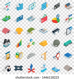 Pipe icons set. Isometric style of 36 pipe vector icons for web for any design