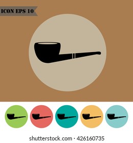Pipe icons set.Vector illustration