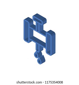 Pipe isometric left top view 3D icon