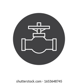 diseño de iconos de estilo de tubería de tubería, industria petrolera, tecnología de combustible de gas, producción industrial y tema del petróleo. Ilustración de vectores