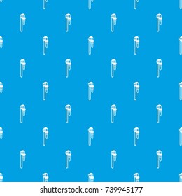 Pipe or monkey wrench pattern repeat seamless in blue color for any design. Vector geometric illustration