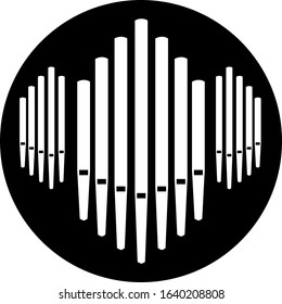 Pipe organ instrument music button