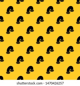 Pipe pattern seamless vector repeat geometric yellow for any design