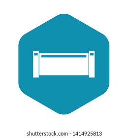 Pipe piece icon. Simple illustration of pipe piece vector icon for web