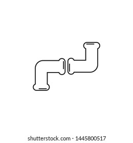 Pipe plumbing icon graphic design template vector illustration