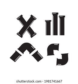 pipe plumbing icon illustration design