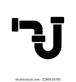 pipe plumbing icon vector design template in white background