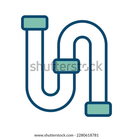 pipe plumbing icon vector design template in white background