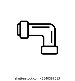 pipe plumbing vector icon line sign