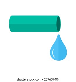 Pipe, pvc, piping icon vector image. Can also be used for construction, interiors and building. Suitable for use on web apps, mobile apps and print media.