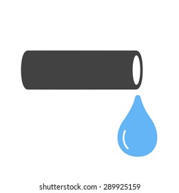 Pipe, pvc, piping icon vector image. Can also be used for construction, interiors and building. Suitable for use on web apps, mobile apps and print media.