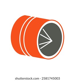 pipe reamer flat icon illustration color