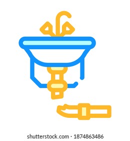 vector de icono de reparación de tubería. señal de reparación de tubería. ilustración de símbolo aislado