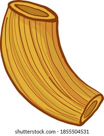 Pipe rigate, illustration, vector on white background
