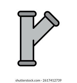 pipe sign symbol vector icon