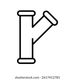 pipe sign symbol vector icon