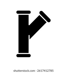 pipe sign symbol vector icon