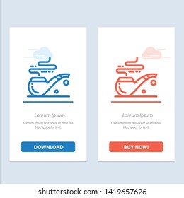 Pipe, Smoke, St. Patrick, Tube  Blue and Red Download and Buy Now web Widget Card Template