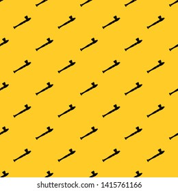 Pipe for smoking marijuana pattern seamless vector repeat geometric yellow for any design