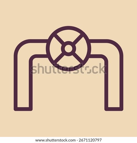 Pipe symbol artwork trendy useful vector Illustration design fascinating colorful background.eps