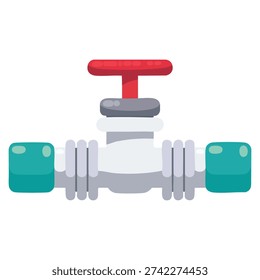 Pipe and tap vector symbol wallpaper featuring copy space free space for text perfect for water supply plumbing service backgrounds and industrial design visuals