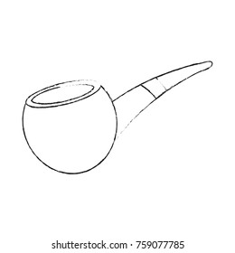 Pipe tobacco isolated icon vector illustration graphic design
