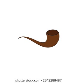 pipe tobacco vector type icon