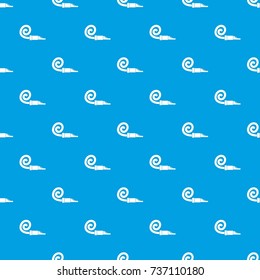 Pipe tongue pattern repeat seamless in blue color for any design. Vector geometric illustration