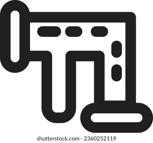 Pipe Tool Work Outline Icon